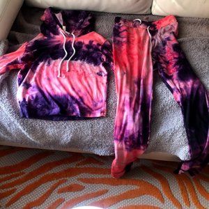Tie-Dye Hoodie Set